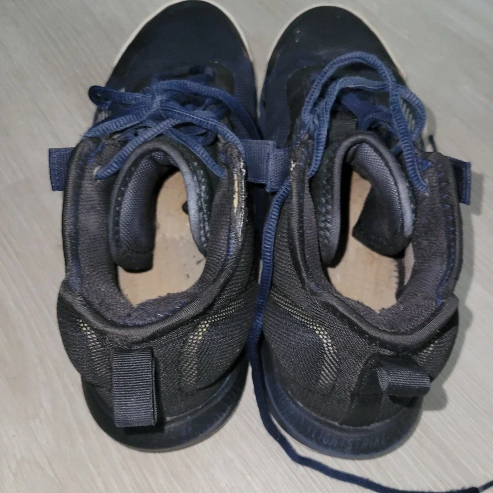 Adidas Adizero Mens Basketball Shoes Navy White Athletic Sneakers‎ 15 athleisure